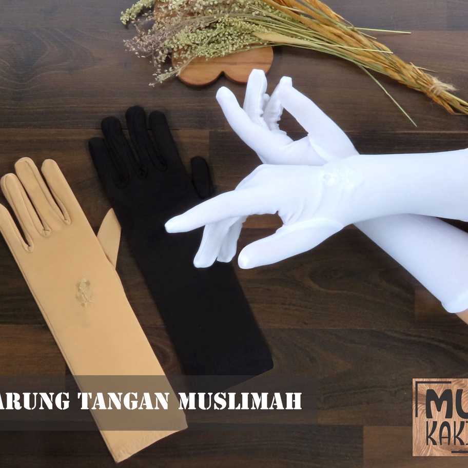 Sarung Tangan Wanita Muslimah Full Jari Sarung Tangan Pengantin
