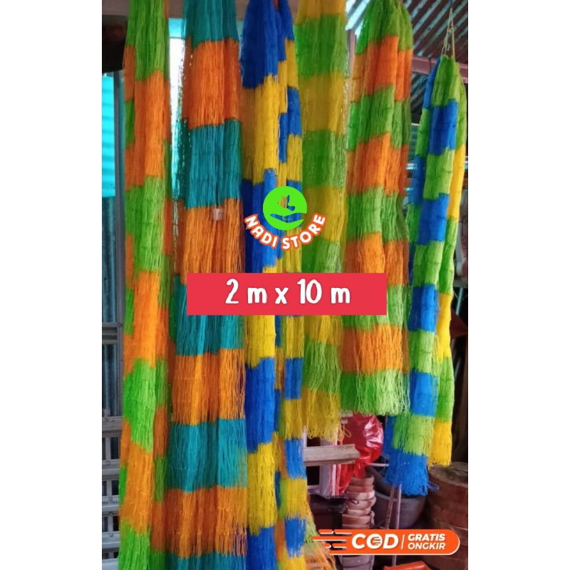 Jaring Pagar ayam Pelangi 2x10 meter / Pagar Teras / Kandang / unggas ayam