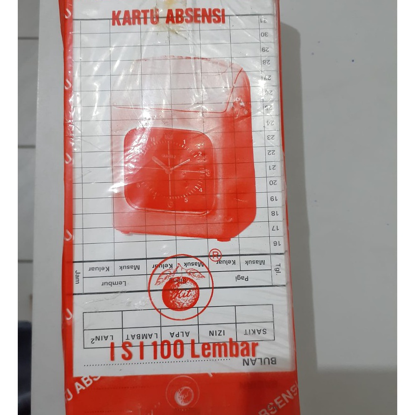 

KF7 Kartu absen Jeruk 1 pak