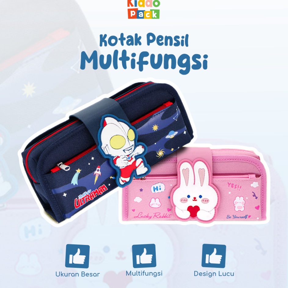 

LANGSUNG ORDER GAN KiddoPack Kotak Pensil Multifungsi Anak Sekolah LakiLaki Perempuan Br