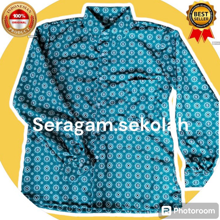 SERAGAM BATIK SEKOLAH KAPAS TOSCA BATIK SERAGAM SEKOLAH KEMEJA BATIK SERAGAM SEKOLAH BATIK SD SERAGA