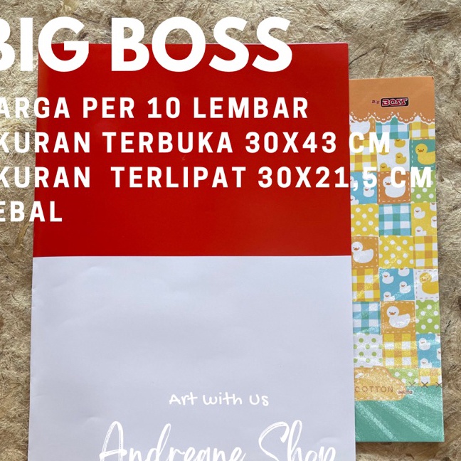 

FG2 Kes Sampul Boss MERAH PUTIH 1 lbr