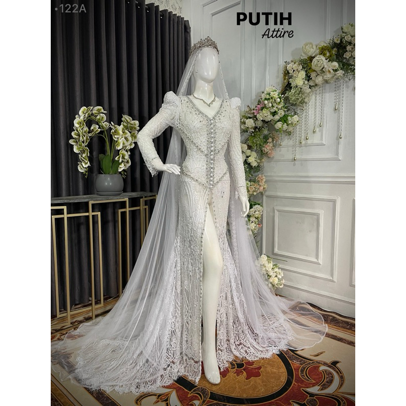 Kebaya Pengantin Putih