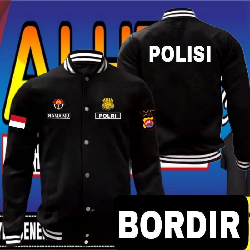 Jaket bordir humas polri jaket humas polri jaket baseball humas polri jaket varsity humas polri jake