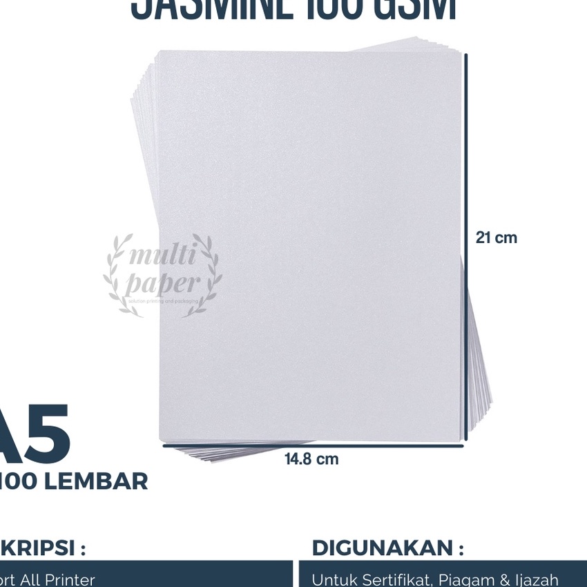 

KI3 Kes Jasmine A5 isi 1 lembar Kes Undangan A5