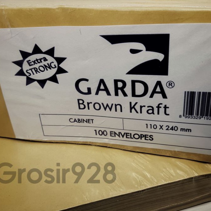 

Eksklusif Brown Kraft Amplop Coklat Ga Kabinet Polos 11 x 24 mm