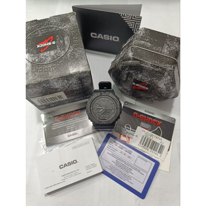 Casio G-Shock GA2100 1A1Adr original fullset bekas bagus normal semua siap pakai