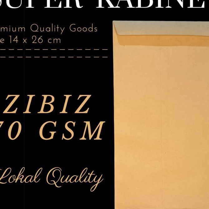 

Top Amplop Coklat SUPER KABINET 14x26Cm