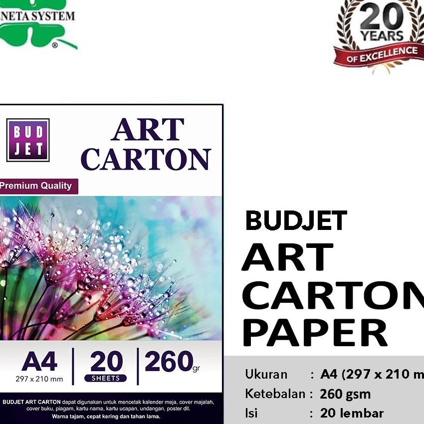 

KF7 Art Paper Cartoon Carton 26 gsm Kes Art Karton A4 Cardboard