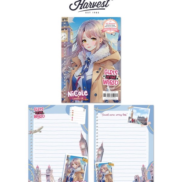 

KF7 Loose Leaf Kes Binder Harvest A5 Girls of The World London
