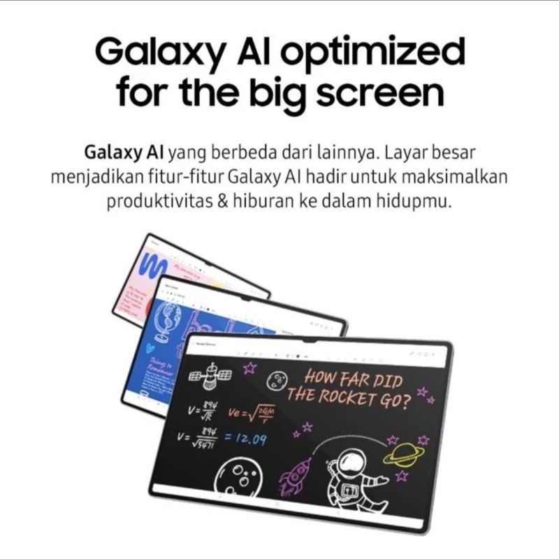 Samsung Galaxy Tab S10 Ultra [12/256] - Tablet Al, Tab Al, Galaxy Al, Layar besar, RAM besar, Batera