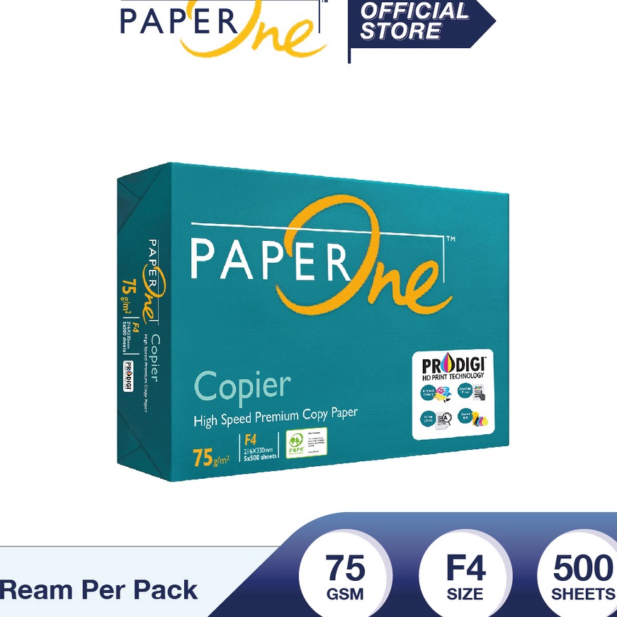 

KF7 PaperOne Kes F4 75gr Copier 1 Rim lembar Kes HVS F4 Kes Fotocopy