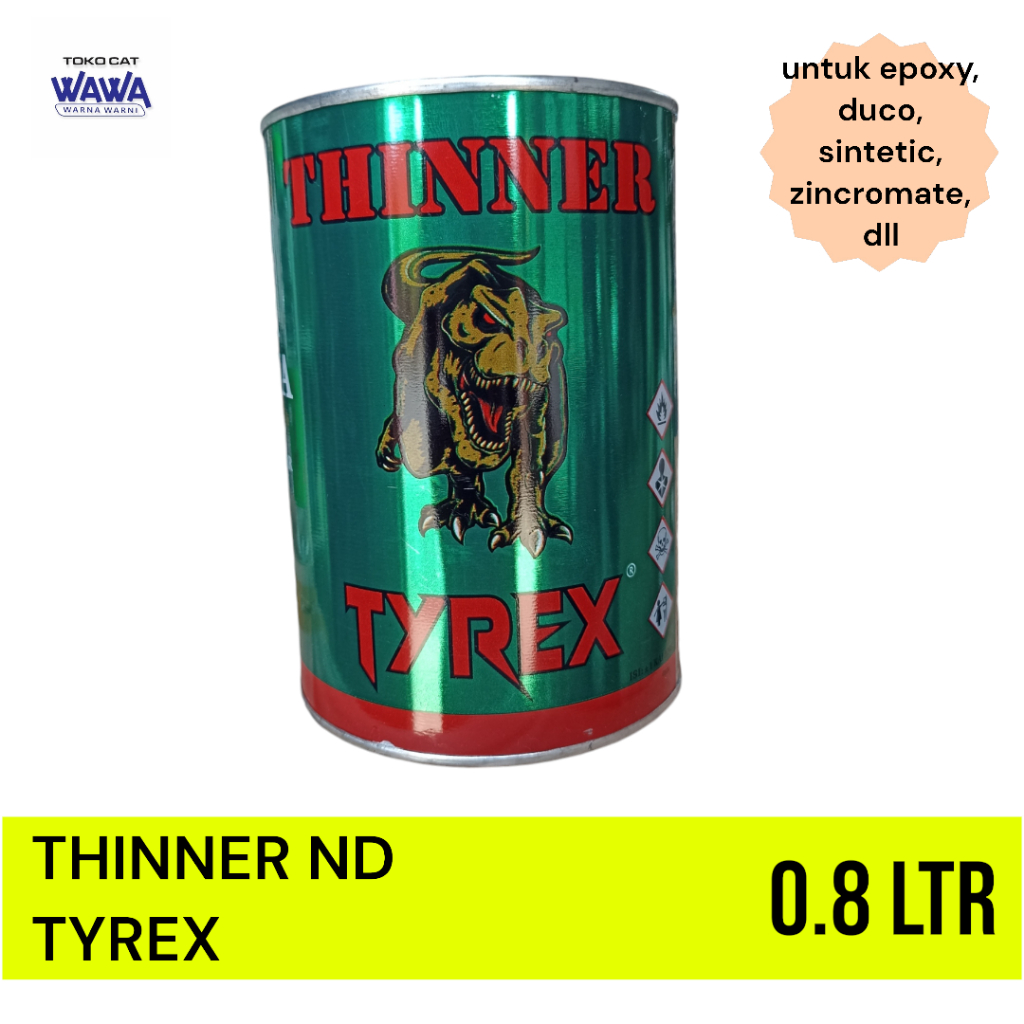 thinner ND Tyrex tiner pengencer cat duco, epoxy zinchromate cat kayu besi 800ml