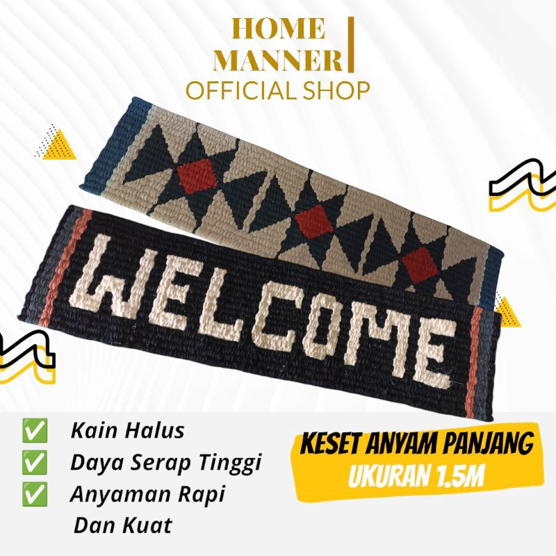 Keset Panjang Welcome Keset Kamar Mandi Keset Dapur Keset Kain Panjang Perca Panjang Keset Anyam Mur