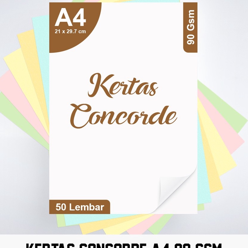 

berkualitas Kes Concorde A4 9 gsm 1 pack 5 lbr