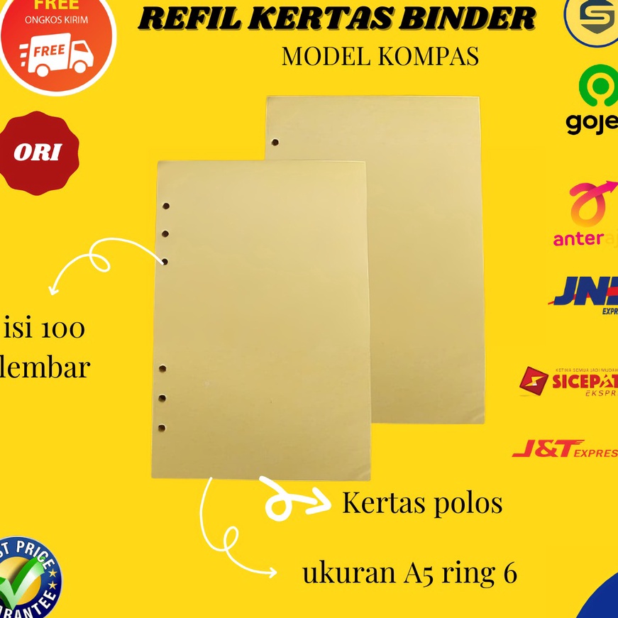 

Diskon Isi Refil Ulang Kes Binder Model Kompas Dan Leaf Ukuran A5