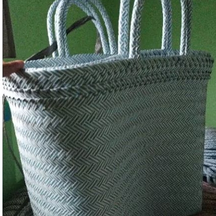 Tas belanja jumbo / shoping bag / tas anyaman plastik besar