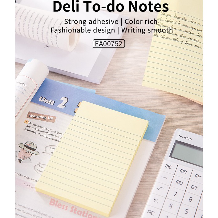 

FG2 Deli To do notes Sticky notes Memo tempel garis Pad notes Kes memo garis EA752