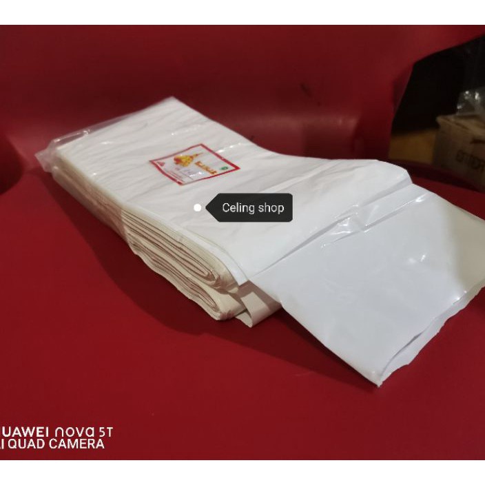 BARANG ORIGINAL plastik PE ROL TEMPE roll putih susu melar tanpa putus 1cm 11cm 12cm 13cm 1kg