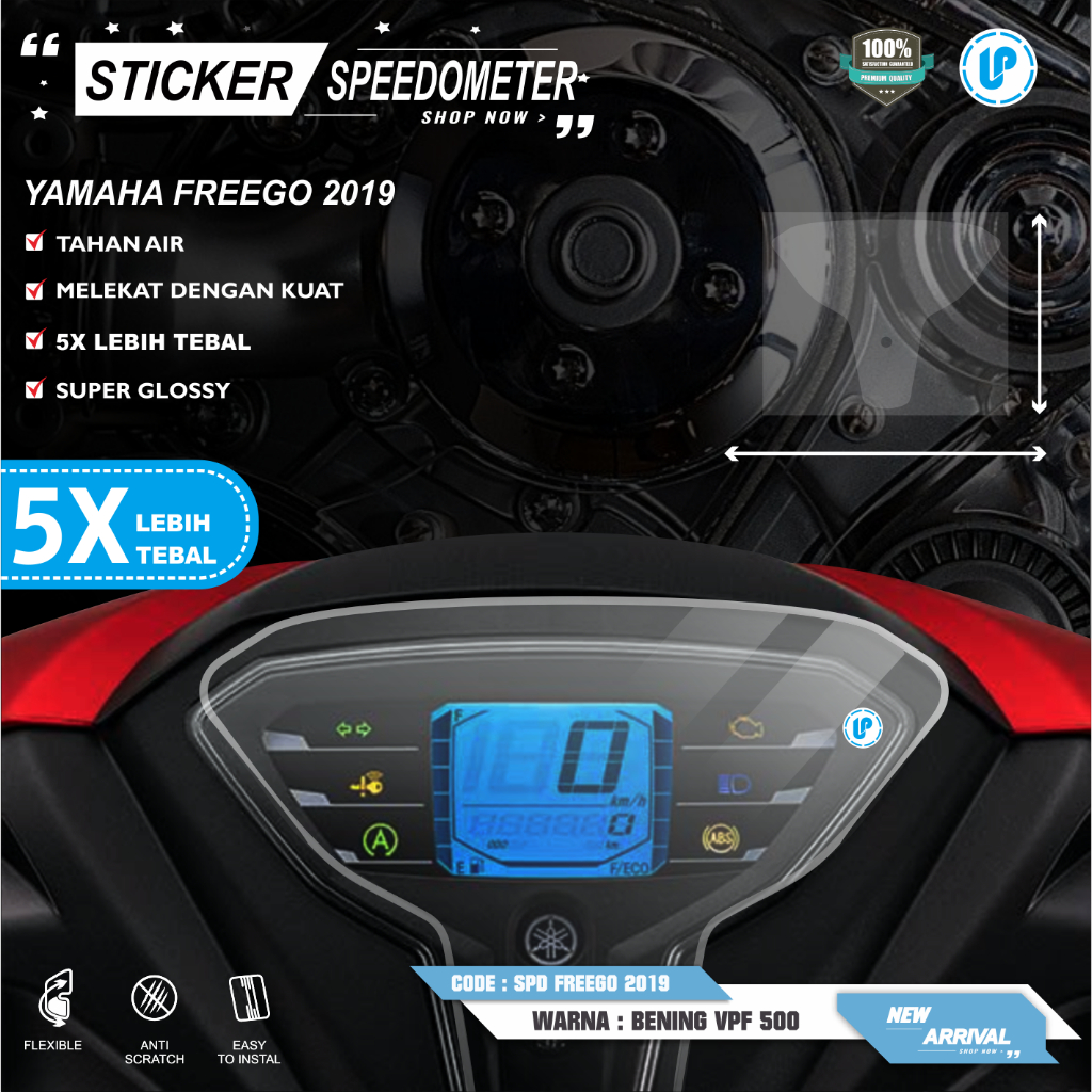 STICKER ANTIGORES SPEEDOMETER YAMAHA FREEGO 2019