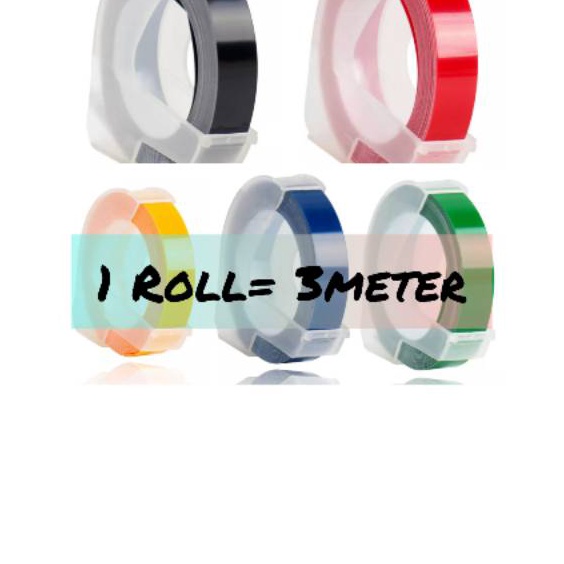 

PRODUK AWAL TAHUN Refill Tape label maker 3D embossing 9mm untuk DymoMotexCidy merk CIDY