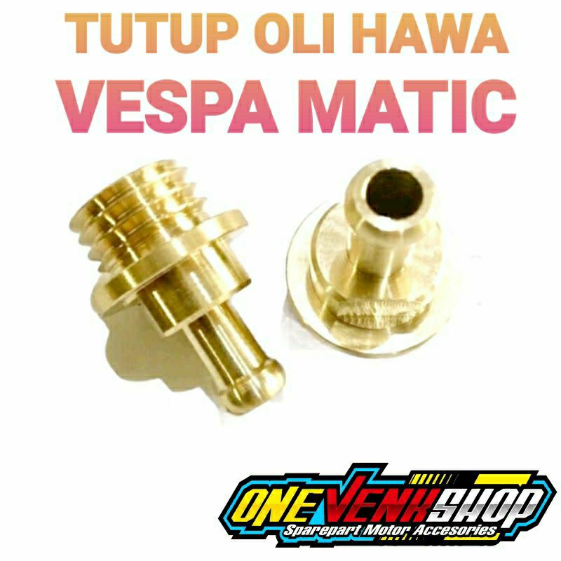 TUTUP OLI HAWA RACING VESPA MATIC FREE KLEM