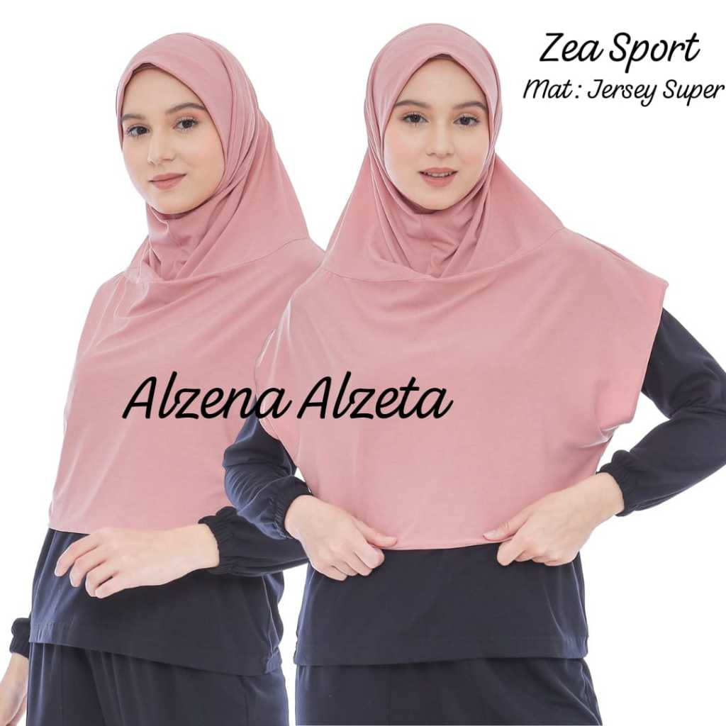 Zea Sport - JILBAB SPORT OLAHRAGA || HIJAB BERGO ROMPI JERSEY || BERGO INSTAN OLGA CROP