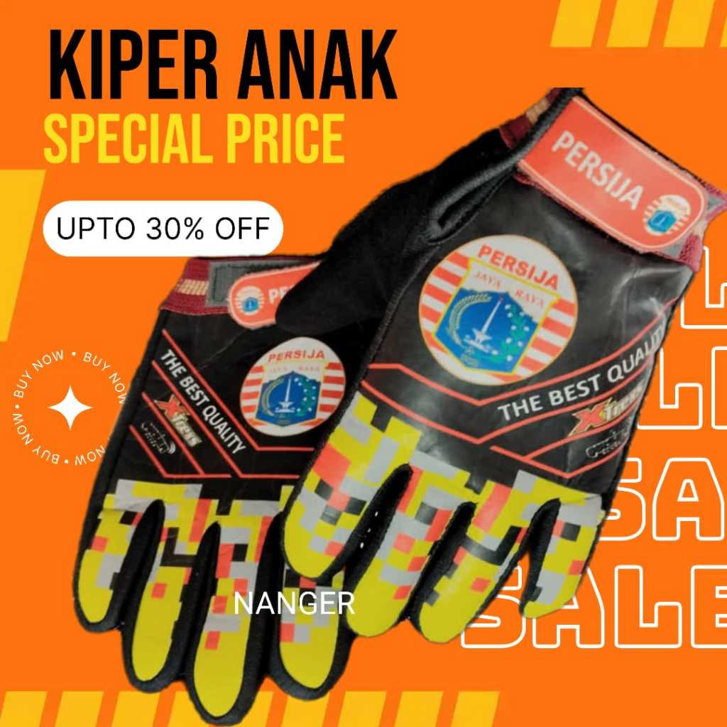 Sarung Tangan Kiper Bola - Goal Keeper Glove - sarung tanang kiper anak murah/sarung tangan kiper