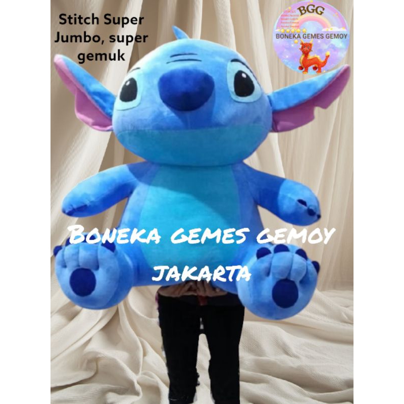 Boneka Stitch Jumbo Super Gemoy Tinggi 1 meter