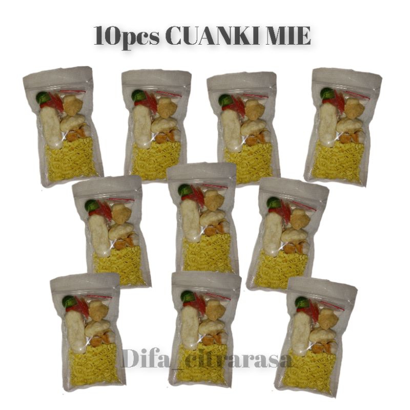 

CUANKI MIE 10pcs,LENGKAP