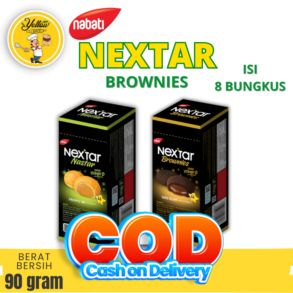 

NEXTAR BROWNIES 90GR (8 BUNGKUS @11.25G) / CEMILAN BROWNIES