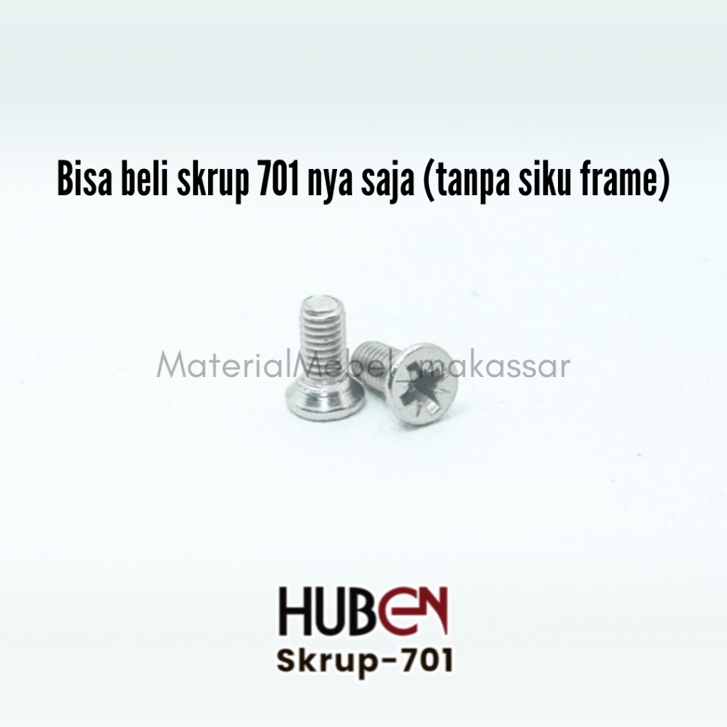 SKRUP FRAME AH-45 SPIGOT SKRUP 701 HUBEN UNTUK ALUMINIUM