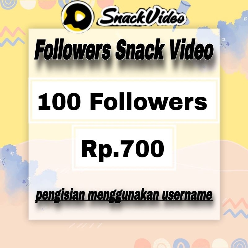 SNACK VIDEO FOLLOWERS 100% PERMANEN