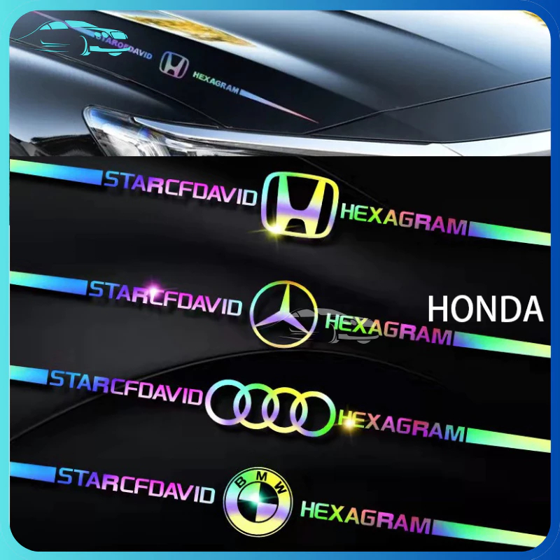 Stiker Laser Mobil Sticker Logo Mobil Car Logo Stickers Laser Full Colour Rainbow Laser Car Sticker 