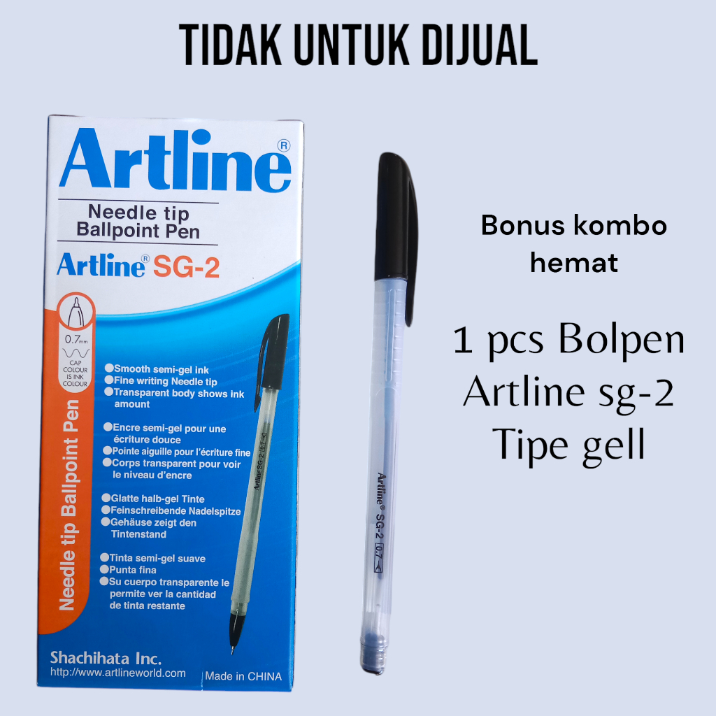 

BOLPOINT ARTLINE SG-2 TIPE GEL PEN (HANYA UNTUK promo KOMBO HEMAT/TIDAK UNTUK DIJUAL )