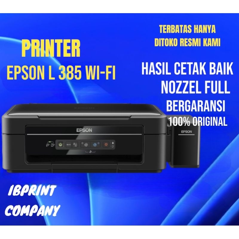 Printer Epson L385 wifi SCN COPY 4 warna cetak foto & dokumen