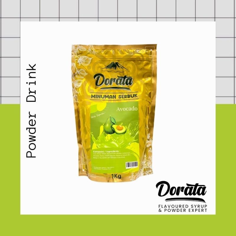 

Dorata Avocado Powder 1 kg - Bubuk Minuman Dorata Rasa Alpukat Premium