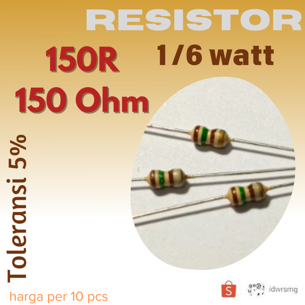 R Resistor 150R R150Ohm 1/6w 150 ohm 150ohm 1/6 watt 5%