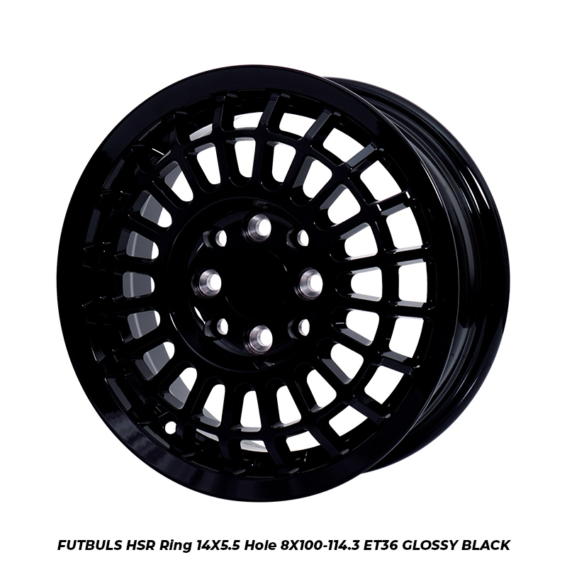 VELG RACING HSR FUTBUL RING 14 COCOK BUAT WULING AIRV,BRIO,SIGRA,DLL