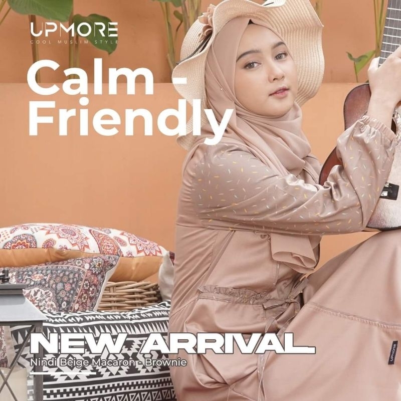 gamis cantik nindi upmore // gamis nindi upmore // gamis elegant upmore // gamis simple mutif