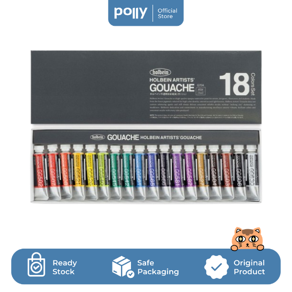 

HOLBEIN Artist Gouache Set of 18 Colors / Cat Air Premium