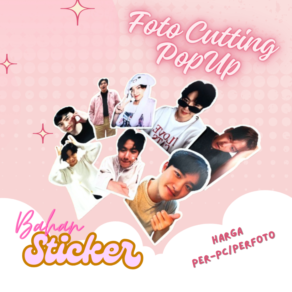 

[16 Foto Stiker] PAKET FOTO CUTTING POPUP BAHAN STIKER PREMEIUM/Stiker Foto/Stiker PopUp