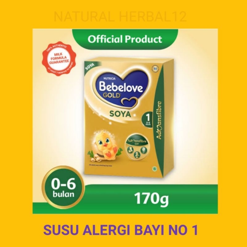 Bebelove Gold Soya 1 170 Gr 0-6 Bulan Susu Alergi Bayi