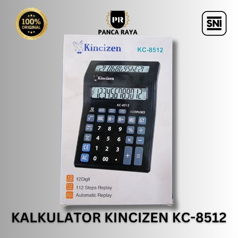 

KALKULATOR KINCIZEN CT-712K 12 DIGIT DUA LAYAR