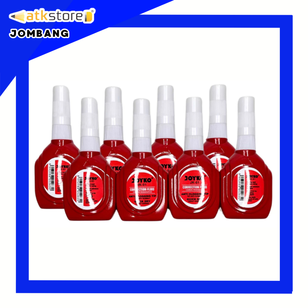 

(PACK) JOYKO Correction Pen JK-01 Tipe Ex Cair Correction Fluid Cepat Kering Tip Plastik Cair - ATJ