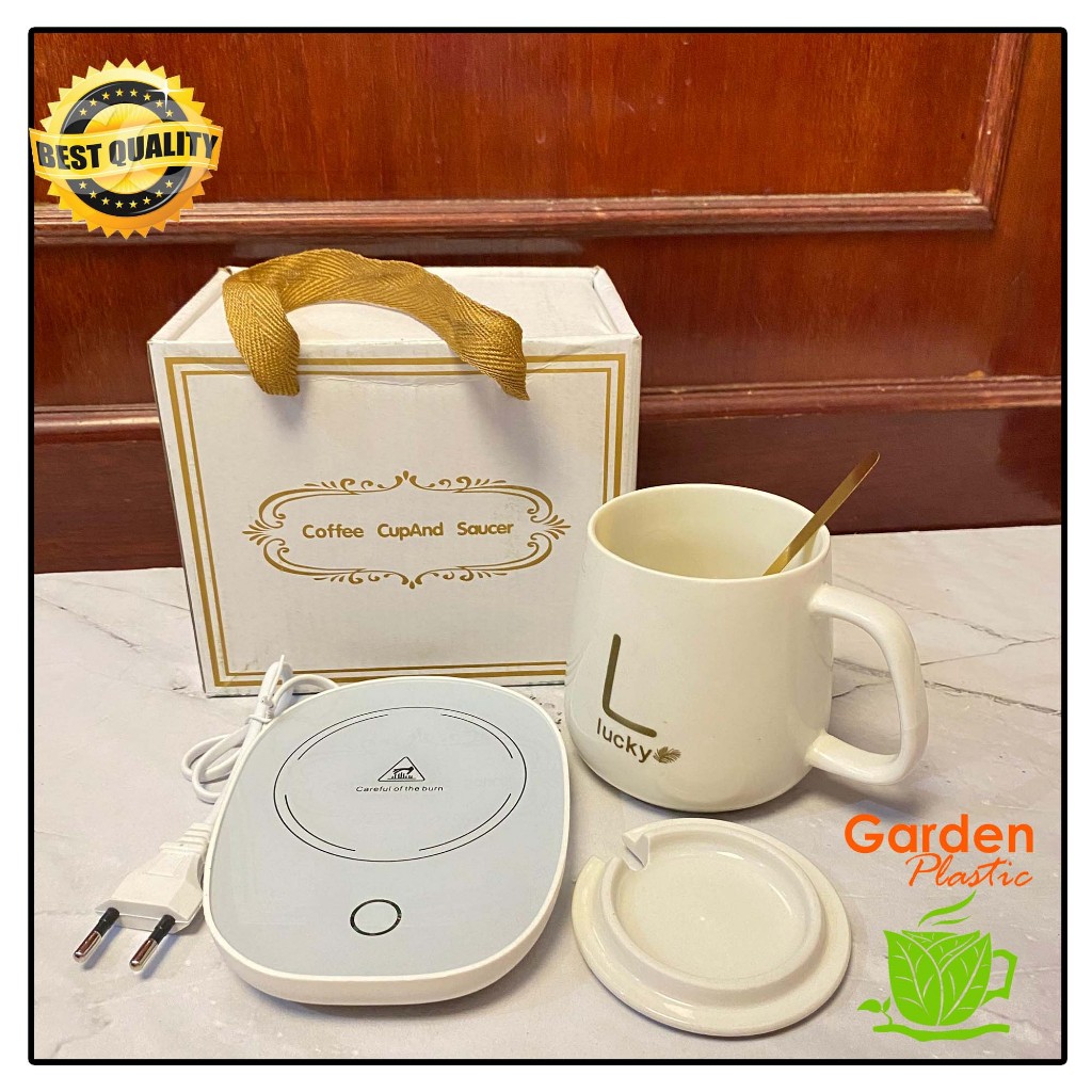 MUG KERAMIK / Gelas Penghangat Listrik / Cangkir Keramik Pemanas Listrik