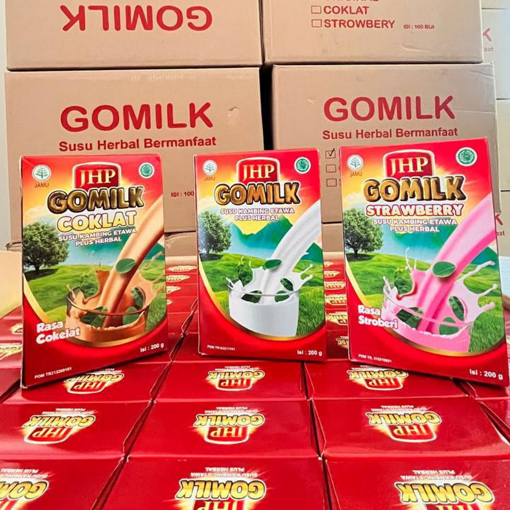 

Paket Gomilk 10 Box Susu Kambing Etawa plus Herbal Daun Kelor-Daun Salam-Mengkudu