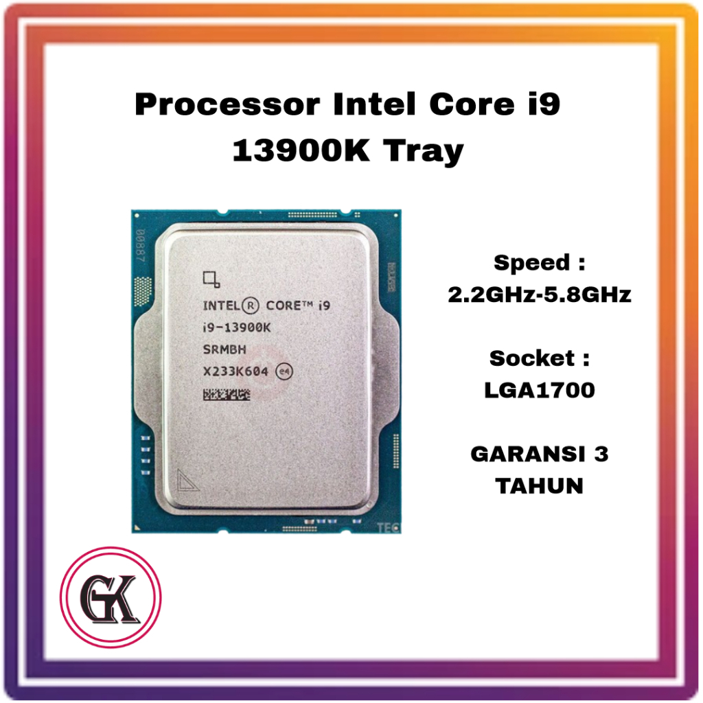 PROCESSOR INTEL CORE I9 13900K Up To 5.8 GHz SOCKET 1700 Tray