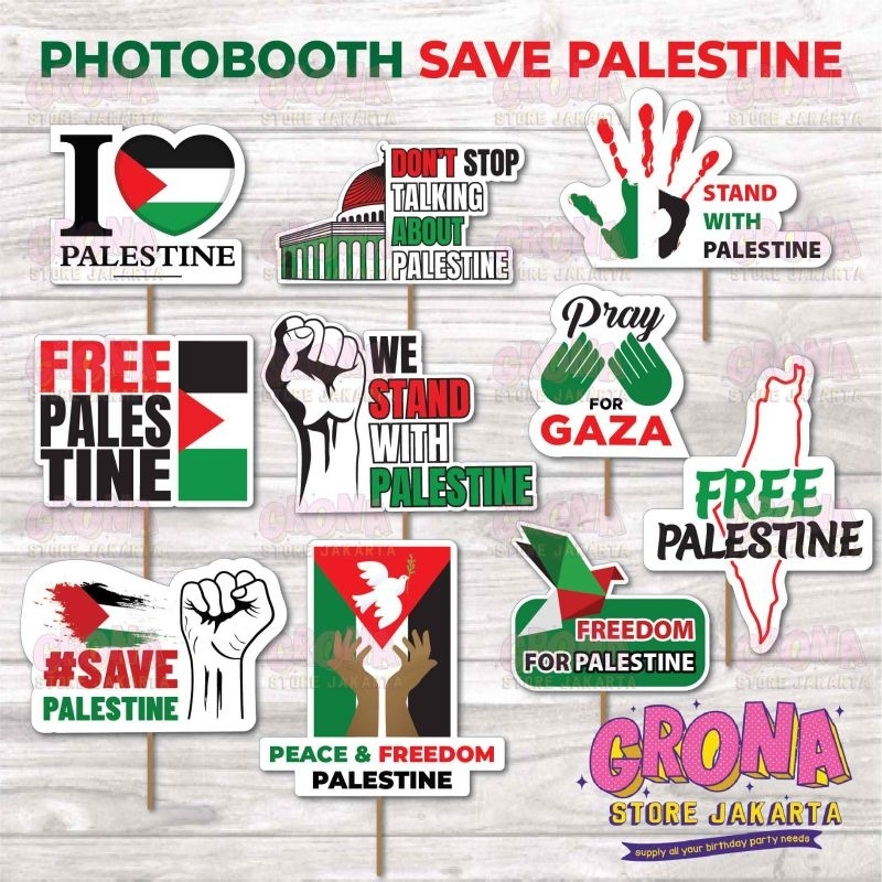 ACC Photobooth Save Palestine / Aksesoris Foto Save Palestine / Photo Props Save Palestine