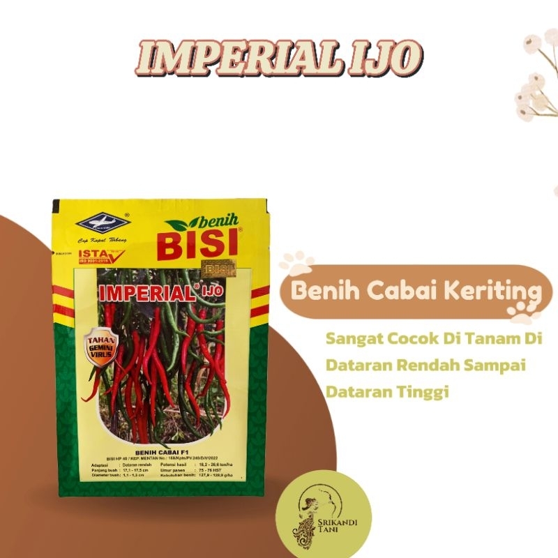 Cabe Imperial Ijo F1 Cabe Tahan Virus Original Pabrik CMK Imperial Ijo